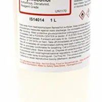 Reagent Grade Denatured Ethyl Alcohol, Anhydrous - 100% Alcohol, 1L - The Curated Chemical Collection