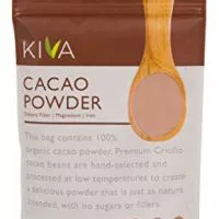 Kiva Raw Organic Cacao Powder (Unsweetened Cocoa - Dark Chocolate Powder) - Made from the BEST tasting PREMIUM Criollo Cacao Beans - Large 1 LB. Bag