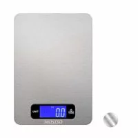 MOSISO Digital Kitchen Scale in Refined Stainless Steel Multifunction with Fingerprint Resistant Coating (11 lbs Edition)