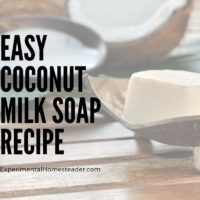 Easy Coconut Milk Soap Recipe