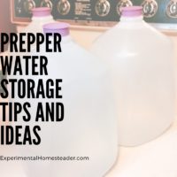 Prepper Water Storage Tips And Ideas