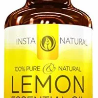 InstaNatural Lemon Essential Oil - 100% Pure & Natural for Premium Oil Diffusers - Best Aromatherapy & Cleaning Aid for Any Living Space - Great for Skincare Recipes Large 4 OZ Bottle with Dropper
