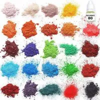 Epoxy Resin Dye – Mica Powder – 24 Powdered Pigments Set – Soap Dye – Hand Soap Making Supplies – Eyeshadow and Lips Makeup Dye – Slime Pigment