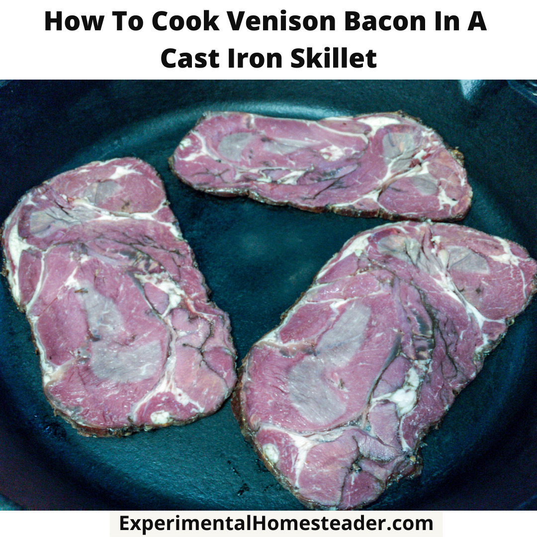 Cooked venison bacon