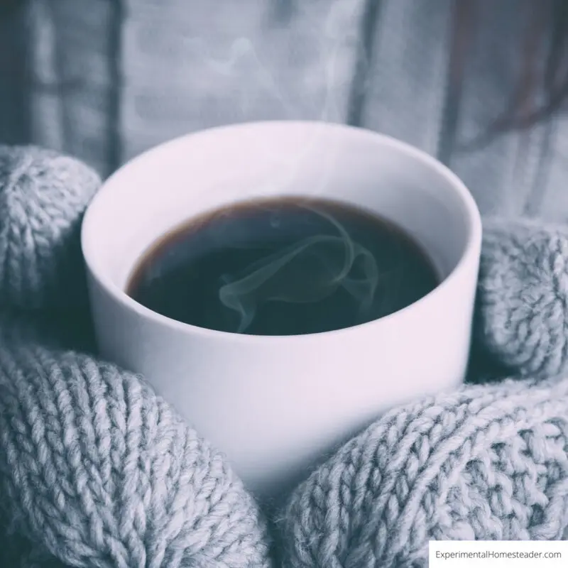 Coffee is not the best way to stay warm in winter because it can actually make you feel colder.