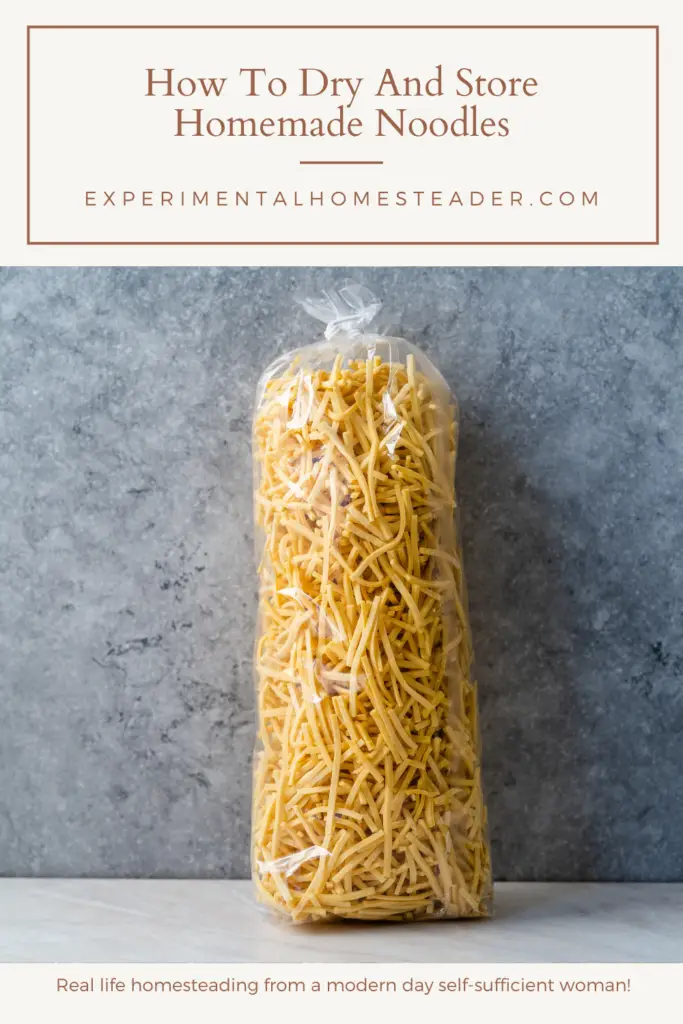 How To Dry And Store Homemade Noodles Experimental Homesteader
