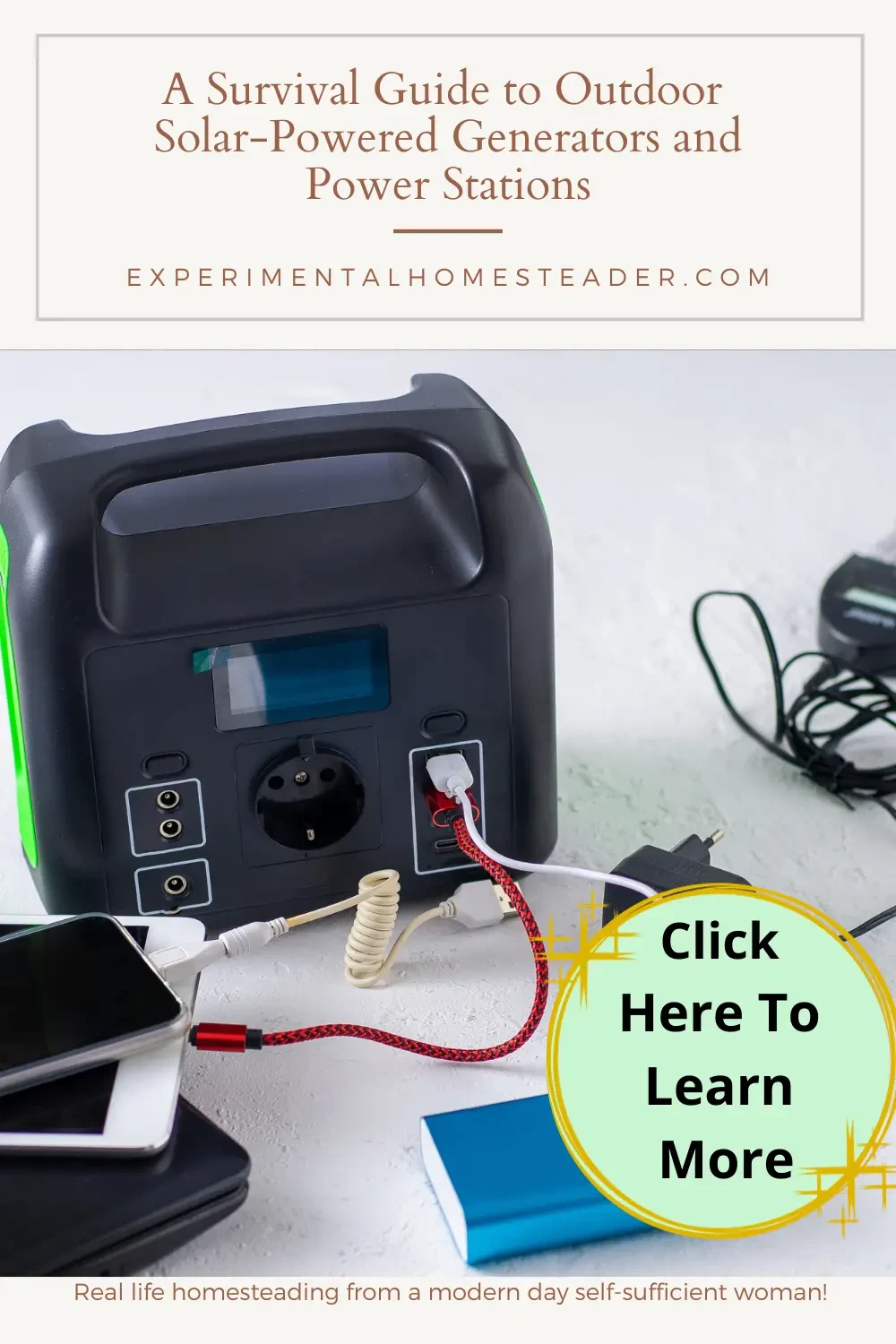 A generator indoors on a table.