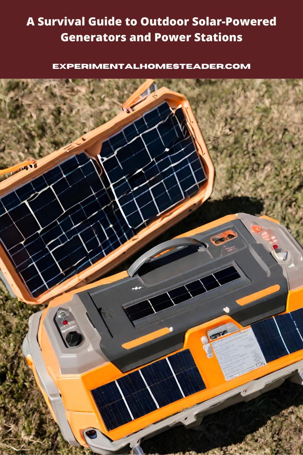 A solar powered generator.