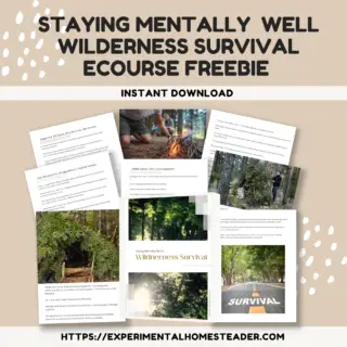 Staying Mentally Well Wilderness Survival eCourse Freebie