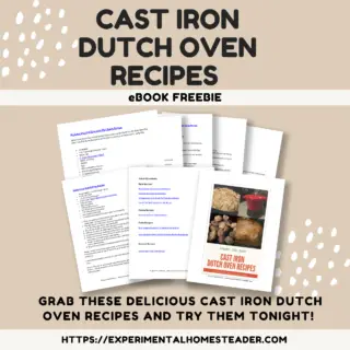 Cast Iron Dutch Oven eBook Freebie