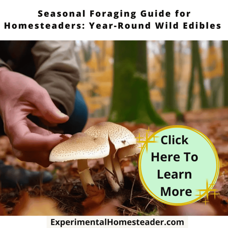 Mushrooms for foraging in fall forest, wild edible fungi, sustainable homesteading.